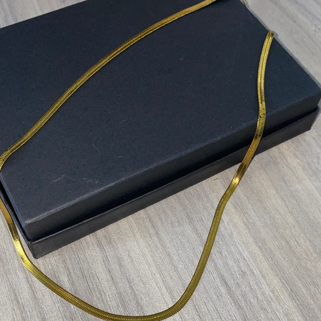Gold Tone 16 Inch Chain Necklace